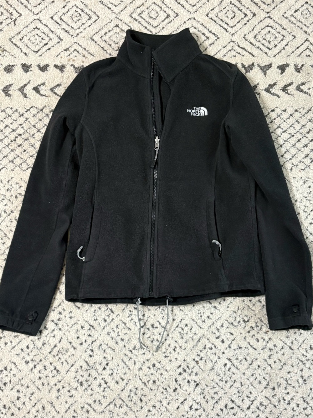 The North Face Black Zip Up Outdoor Jacket Women Small gorpcore cabin cozy coat